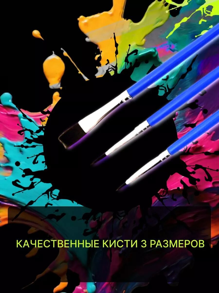 Картина по номерам светящаяся в темноте — фото 1