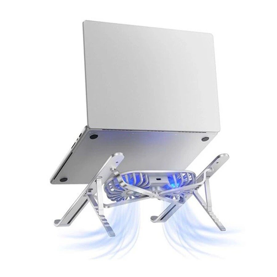 Подставка для ноутбука Wiwu S400 Pro 2 in 1 Laptop Stand with Fan Silver