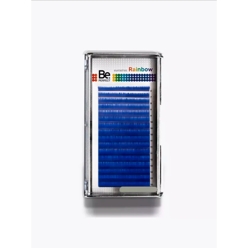Цветные ресницы Be Perfect Rainbow Blue C 0.10 6-13 mm (16 линий)