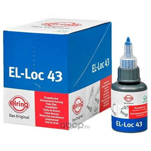 Герметик анаэробный 50 мл EL-Loc 43 BLUE UNIVERSAL Фиксатор резьбы Средний T180C ELRING Elring 954000 2825₽