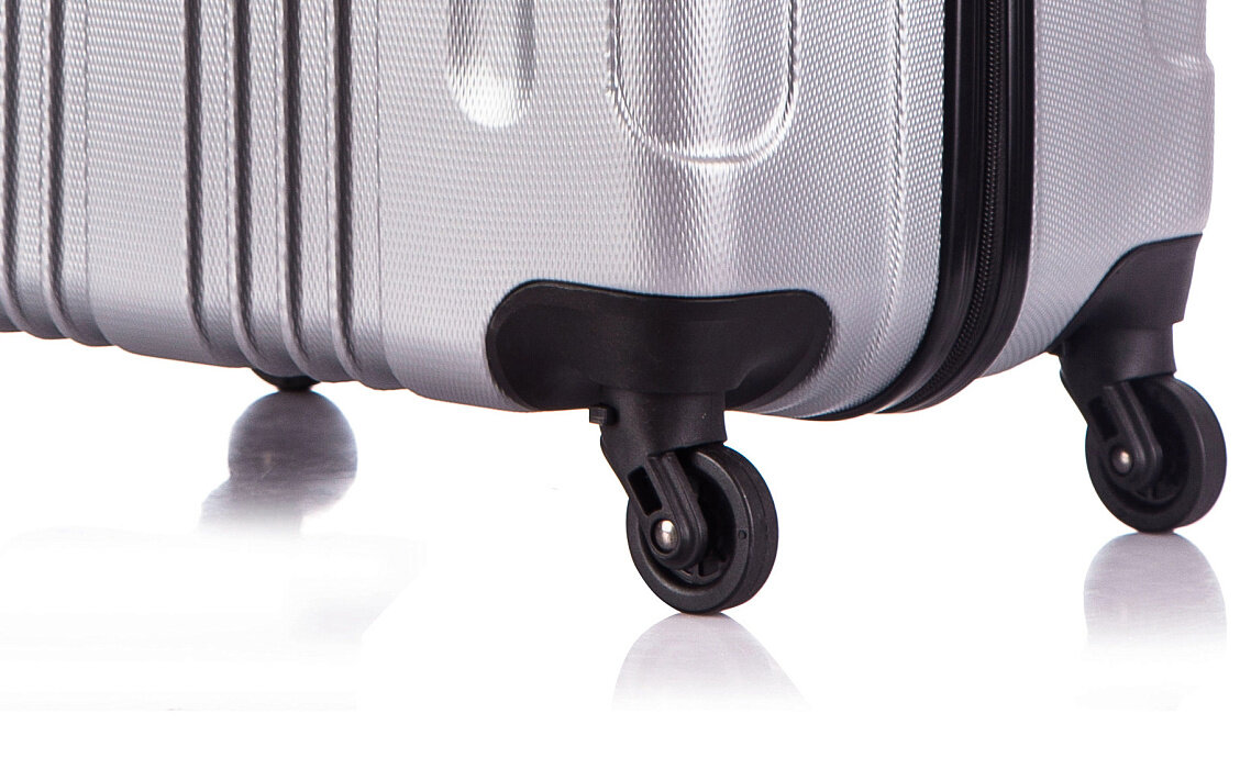 Чемодан L'case, 104 л, размер L, серый — фото 1