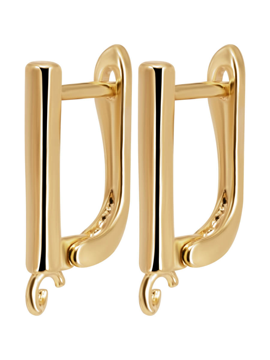 Швензы, основа для сережек, OTOKODESIGN, бижутерный сплав, золотистый, женский, 32-20018