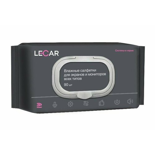 Салфетки влажные для мониторов в 90 шт с клапаном 528₽