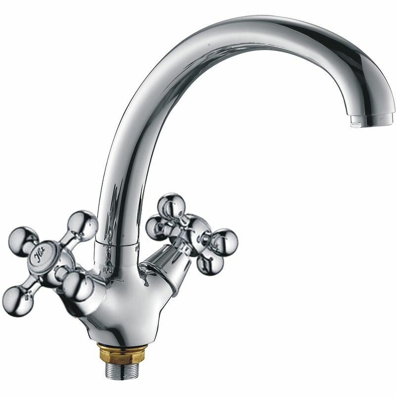 Смеситель для кухни Cron CN4319 Хром  качество и стильный дизайн