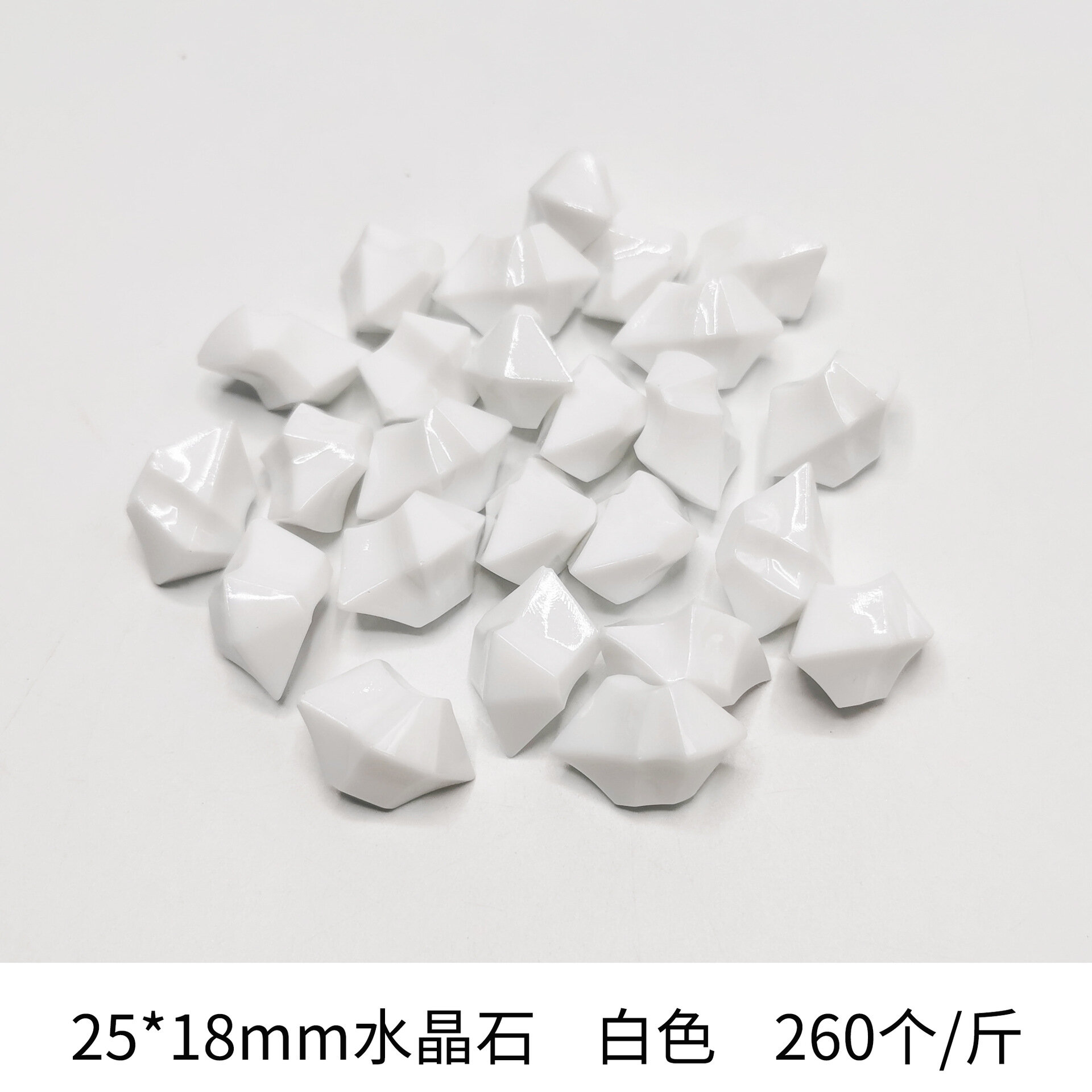 фото Акриловый камень, имитация льда, 2,5 см x 1,8 см, 19 ярких цветов, 500 г