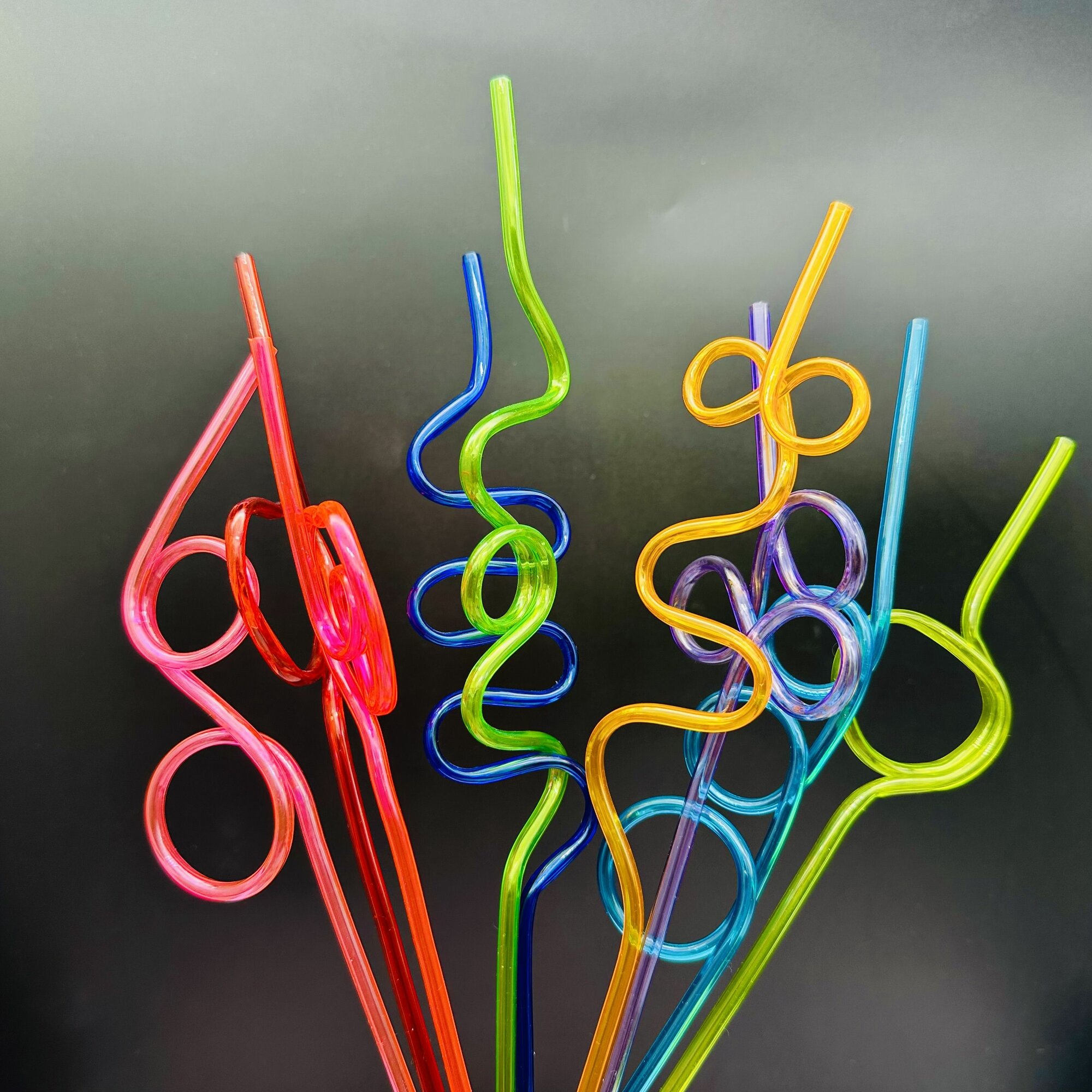 Комплект трубочек для коктейлей "Спираль"