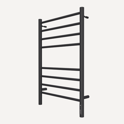 Изображение товара Полотенцесушитель TERMINUS Аврора П8 500х800 электро КС 9005 чёрный матовый ( new встроен диммер)