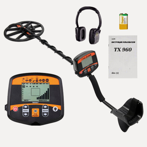 Изображение товара Металлоискатель Tianxun TX - 960 с большой водонепроницаемой катушкой / глубинный металлоискатель