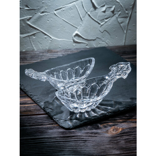 Набор соусников (2 шт.) для стола хрустальный 