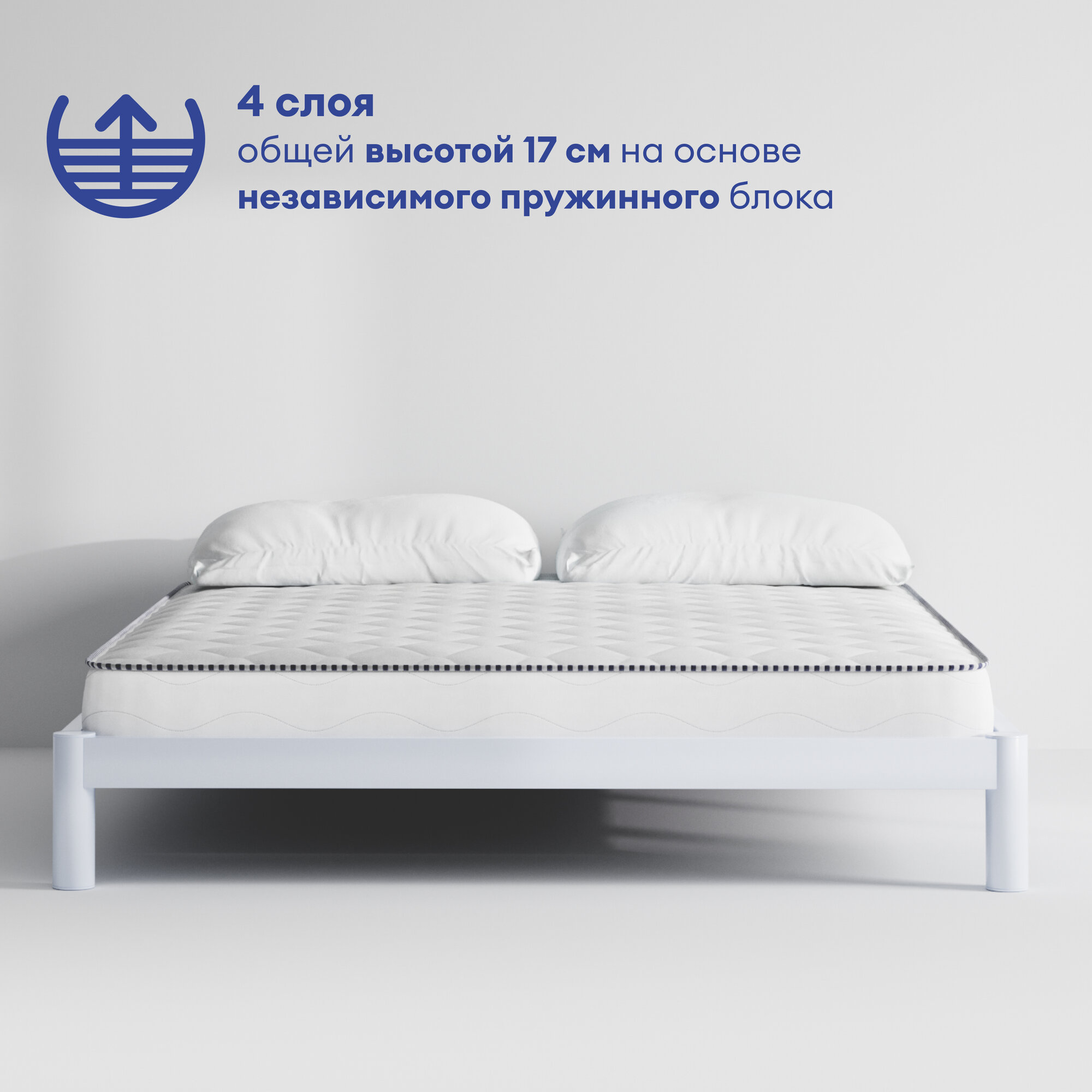 Матрас пружинный для односпальной кровати UTOPIA Spring Rest 80х200 — фото 1
