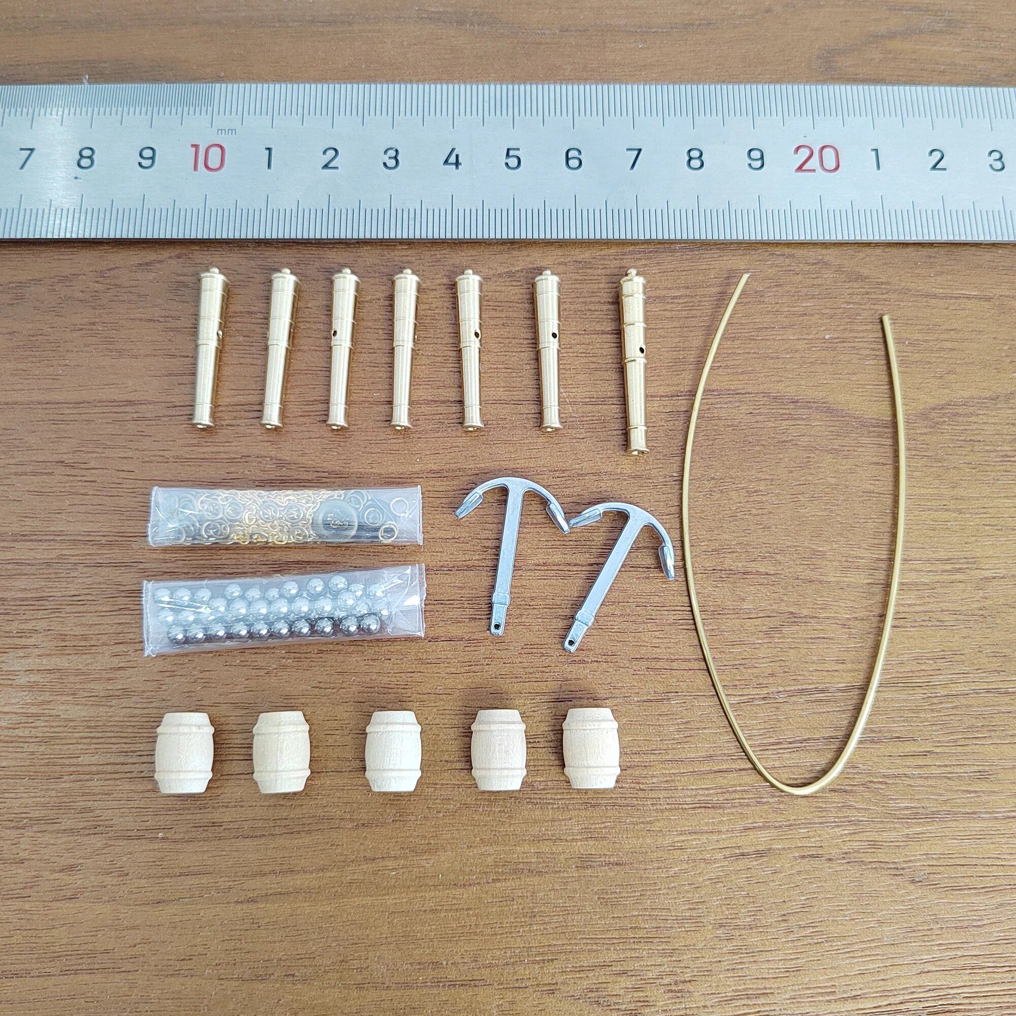 Набор аксессуаров для моделей кораблей Halcon 1/100 латунные пушки с ЧПУ якорь из сплава латунная якорная цепь каннонболл деревянный бочонок