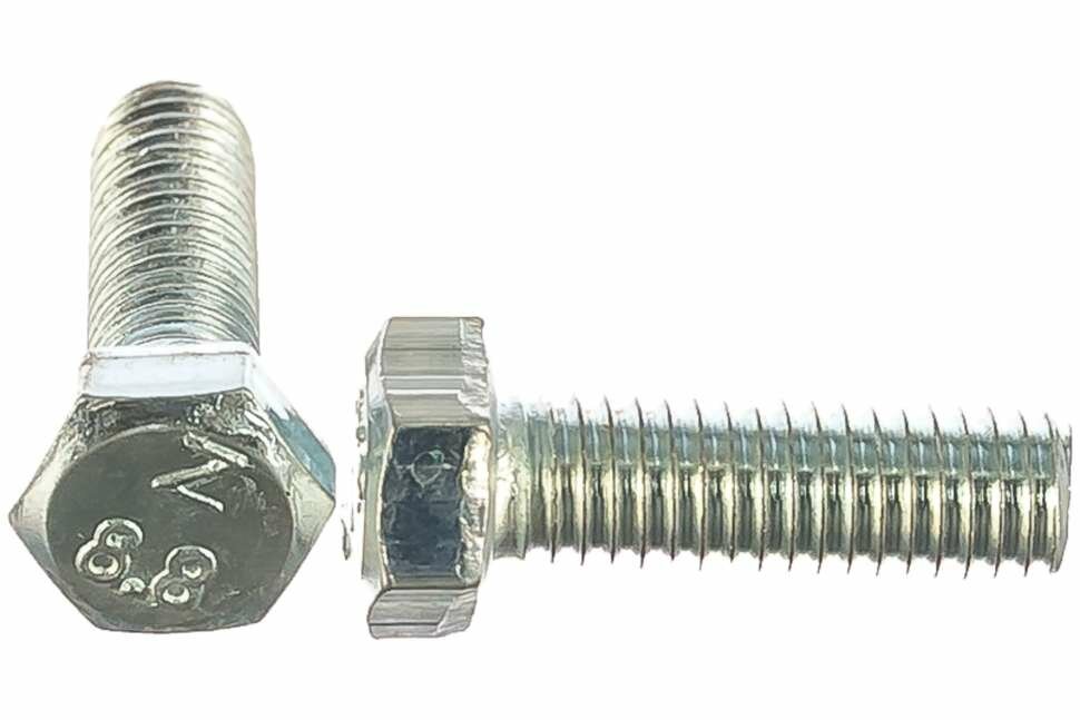 Болт DIN 933 с шестигранной головкой оцинкованный М5х16 100шт - коробка Tech-Krep 105196