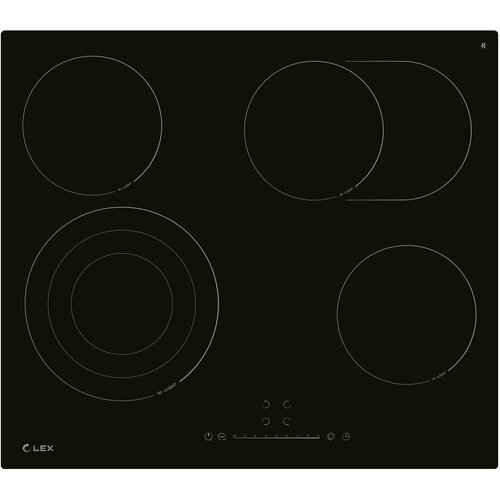 Электрическая варочная панель LEX EVH 642D BL Hi-Light независимая черный 16303₽