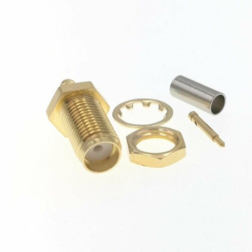 ВЧ-разъём RP-SMA (female) обжимной под кабель RG-316 10шт