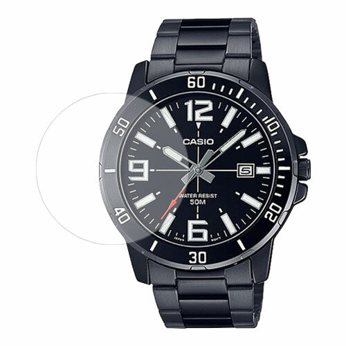 Скрин Мобайл защитный экран для часов Casio MTP-VD01B-1BV из гидрогелевая плёнка прозрачная