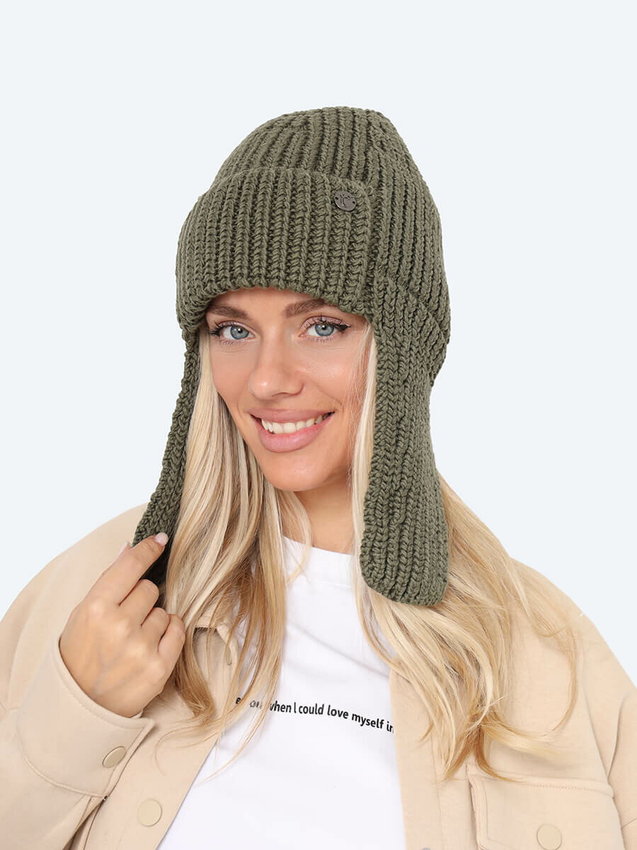 Шапка-ушанка для женщин