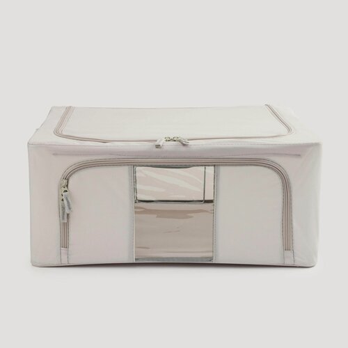 Изображение товара Органайзер-короб для вещей, 50х40х22 см, на молнии, оксфорд, серый, Pedant