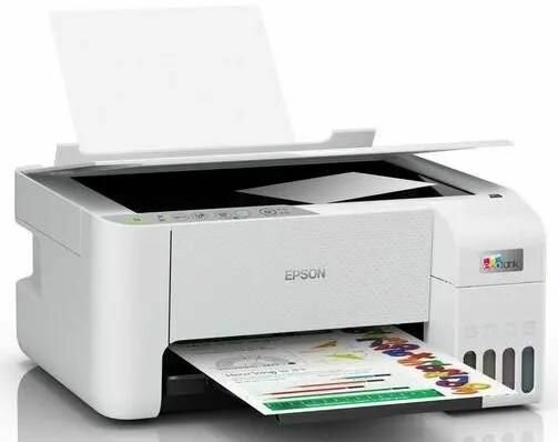 МФУ струйное Epson EcoTank L3256, цветн, A4, белый (C11CJ67407/C11CJ67414/C11CJ67421/C11CJ67519/C11CJ67504) {A4、5760 x 1440、10ppm、Wi-Fi、USB} — фото 1