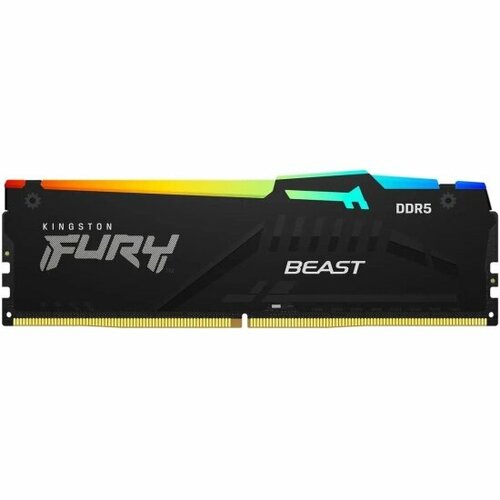 Оперативная память Kingston DDR5 32GB 6400MHz PC-51200 FURY Beast Black RGB XMP CL32 14V KF564C32BBA-32 13790₽