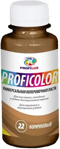 Паста Колеровочная Proficolor 100мл Коричневая Универсальная для Всех Видов Красок и Штукатурок.