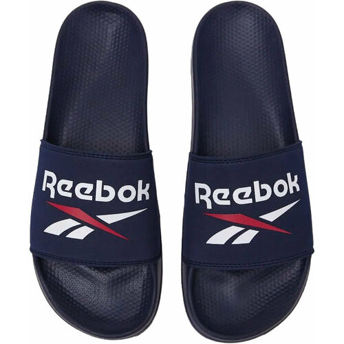 фото Шлёпанцы reebok fulgere slide, размер 13 us, синий/белый/красный