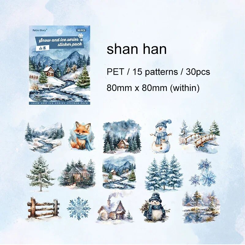 Стикер JIANWU Снеговик TZB-BX-03