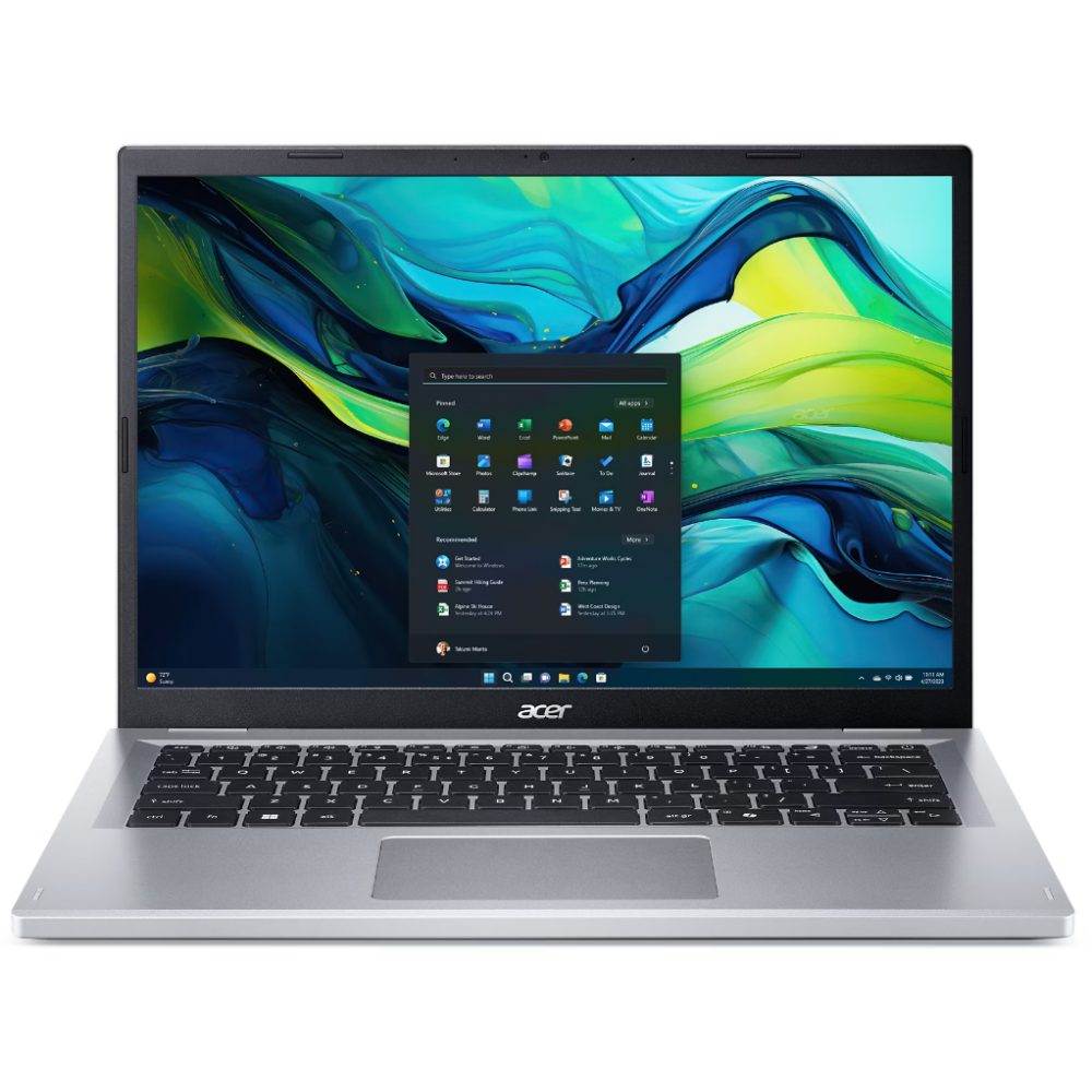 Ноутбук Acer Aspire AG14-21P-R4XC, 14" (1920x1200) TN/AMD Ryzen 3 7320U/8 ГБ DDR5/256 ГБ SSD/AMD Radeon Graphics/Без системы, Серебристый (NX. KXDCD.008)