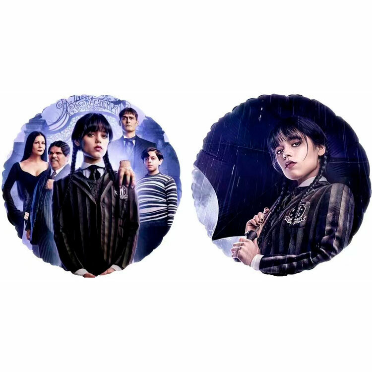 Воздушный шар из фольги. Уэнсдей, Уэнздей, Wednesday. Адамсы (18”/46 см, CHN)