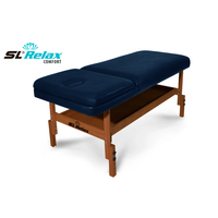 Массажный стол SL Relax Comfort SLR-5 192х71 см с регулировкой высоты 70-85 см синяя кожа