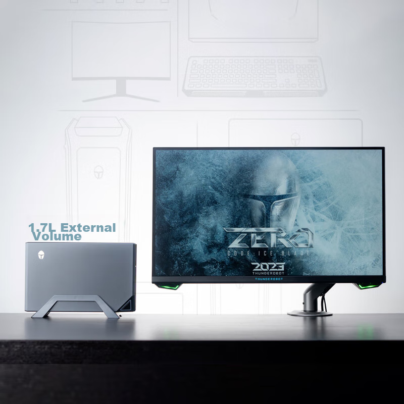 ThundeRobot MIX High-Performance Mini Gaming Design E-Sports AI Computer Mini PC (13th Gen I9-13900H, RTX4070, 32GB RAM, 1TB Storage, P4 WiFi6)