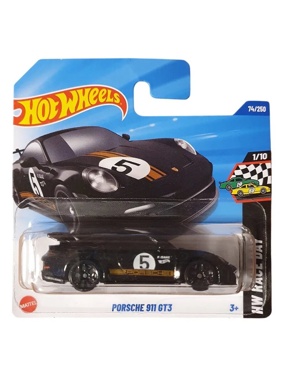 HYX17 Hot Wheels машинка металлическая игрушка коллекционная масштабная модель Porsche 911 GT3 Кейс 2025