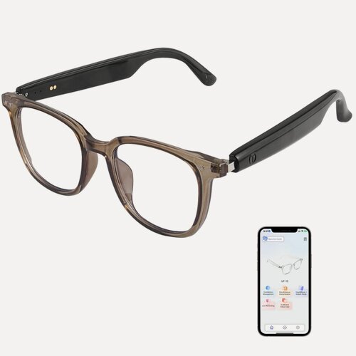 Изображение товара Умные очки с наушниками, женские мужские очки для перевода, меняющие цвет, дистанционное управление съемкой