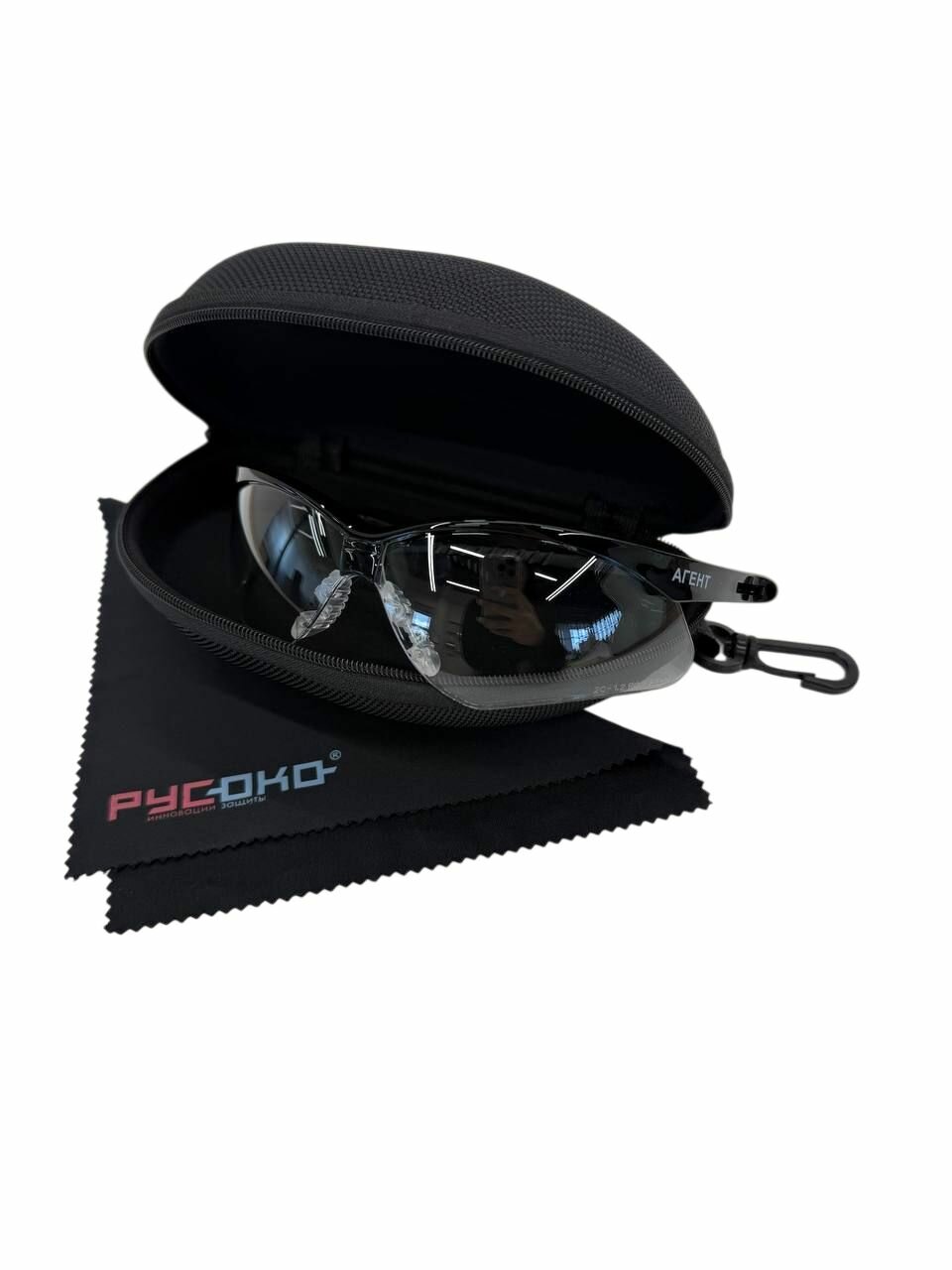 Очки защитные Аген с футляром и салфеткой — фото 1