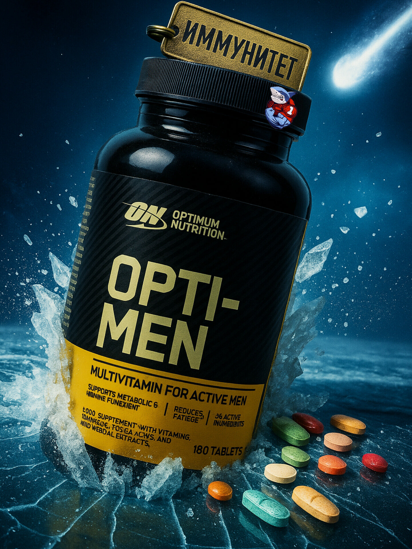 Opti Men от Optimum Nutrition комплекс для поддержки мужского здоровья 180 таблеток. Европа.