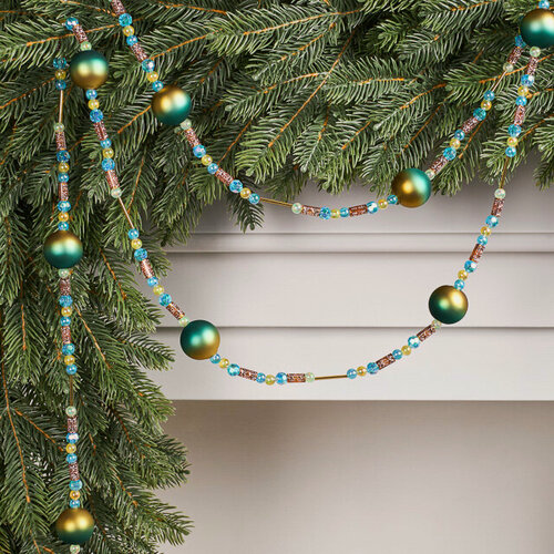Изображение товара Бусы на елку Salento: Искры Праздника 195 см, стекло, Winter Deco, 4060273