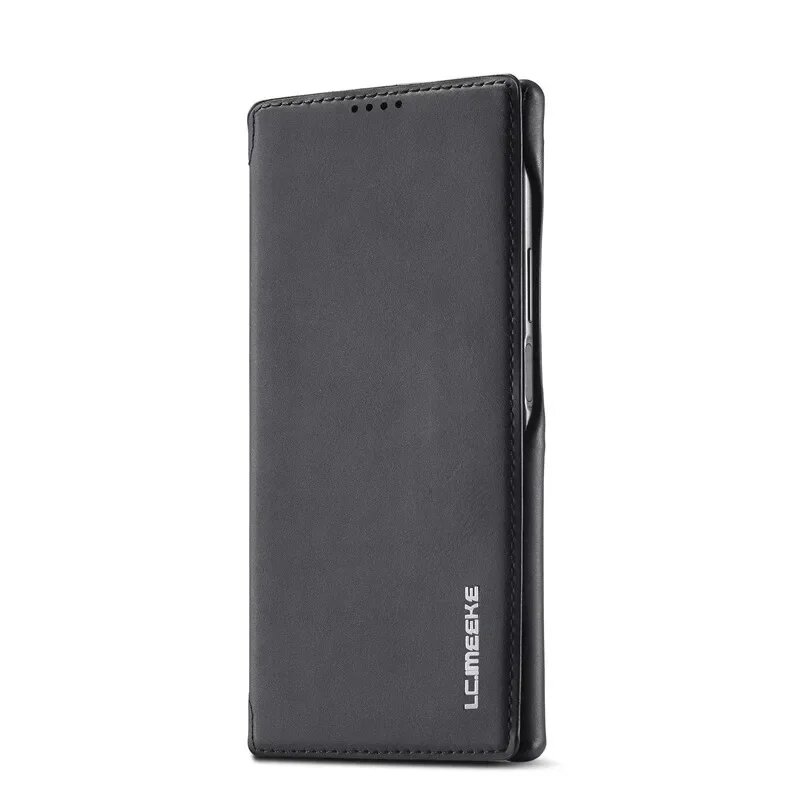 Кожаный чехол-книжка Samsung Galaxy S20 FE черный