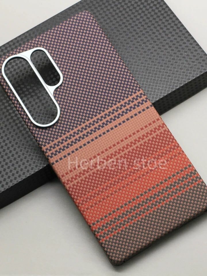 Реальный карбоновый чехол Samsung Galaxy S25 Ultra Kevlar Magsafe phone cover, роскошное углеволокно ультра-легкий ультра-тонкий защитный чехол