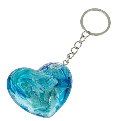 Брелок, глянцевая фактура, синий