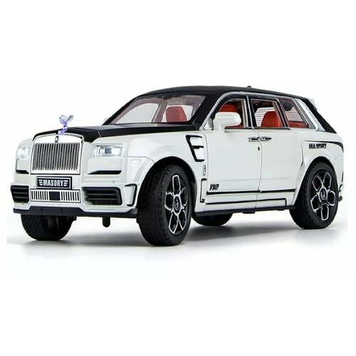 Металлическая инерционная машинка Rolls royce cullinan Mansory масштаб 1:20, длина 22 см. машинка металлическая коллекционная с инерционным механизмом rolls royce cullinan 1 24 17см