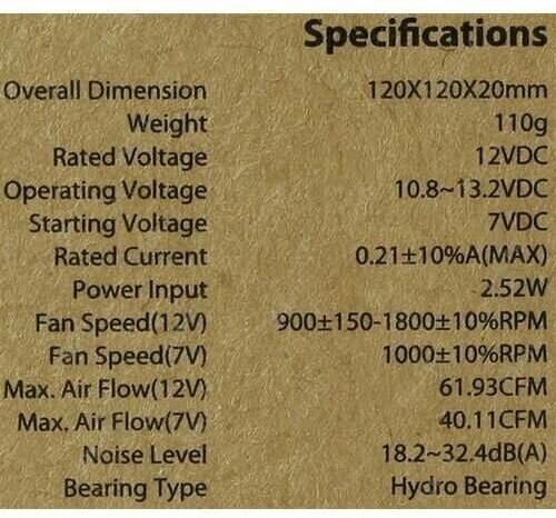 Вентилятор DEEPCOOL , 120мм, Ret - фото №17