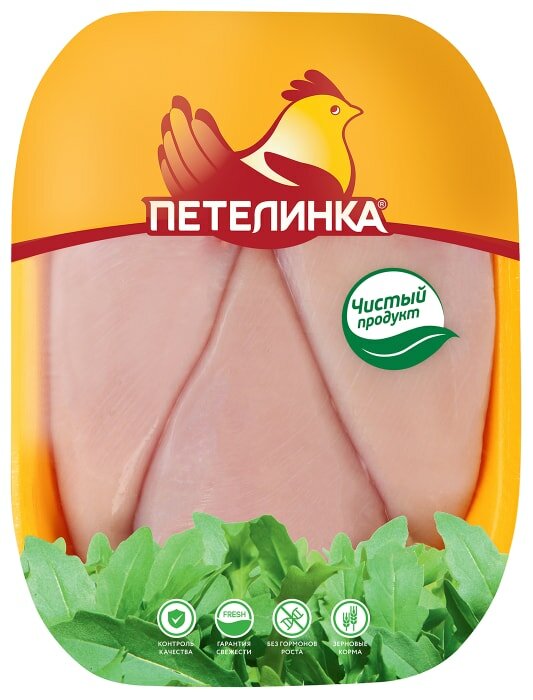 Филе грудки Петелинка из мяса цыплят-бройлеров 0.6-0.9 кг, 700 г
