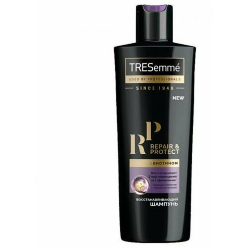 Шампунь для волос Tresemme Repair and, Protect восстанавливающий, 400 мл шампунь для волос byphasse шампунь кератиновый sublim protect скорая помощь и защита для сухих волос