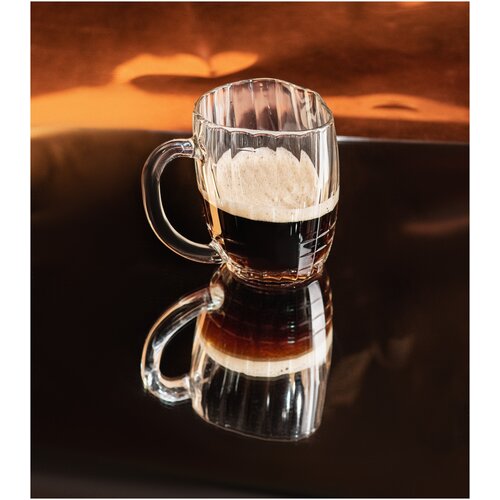 Подарочная пивная кружка с гранями серии Хмельное стекло