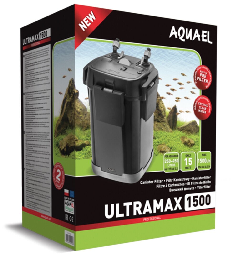 Фильтр внешний AQUAEL ULTRAMAX 1500 (250-400 л.) 1500 лч