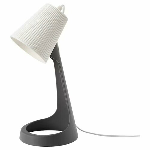 Лампа настольная IKEA Svallet, 35 см, серая (Финляндия)