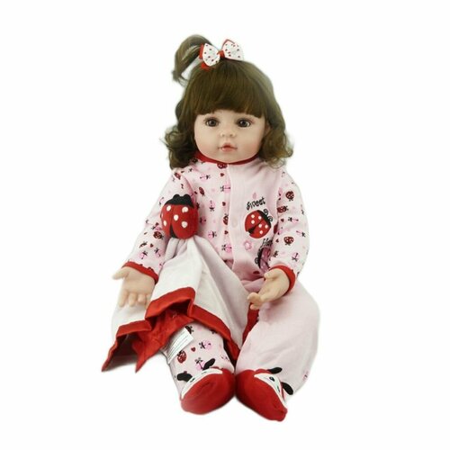 фото Кукла реборн мягконабивная 48см в пакете (fa-076) npk doll
