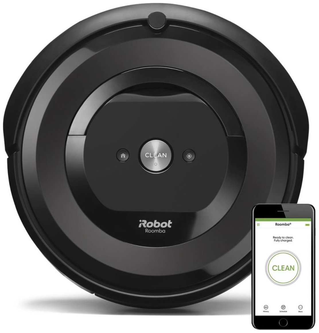 Робот-пылесос iRobot, серый/черный, кобъем пылесборника: 0.6л, с фильтром тонкой очистки, работа по расписанию