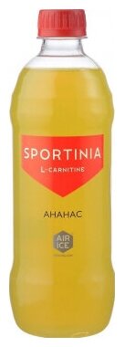 Sportinia L-CARNITINE (1500 mg) Ананас 0,5л.*12шт. Спортиния