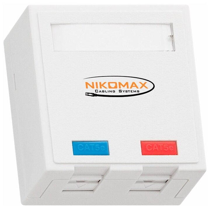 Розетка NIKOMAX (NMC-WO2UD2-FT-ST-WT)