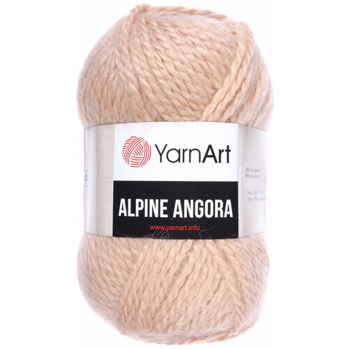 Пряжа Yarnart Alpine angora бежевый (346), 20%шерсть/80% акрил, 150м, 150г, 2шт